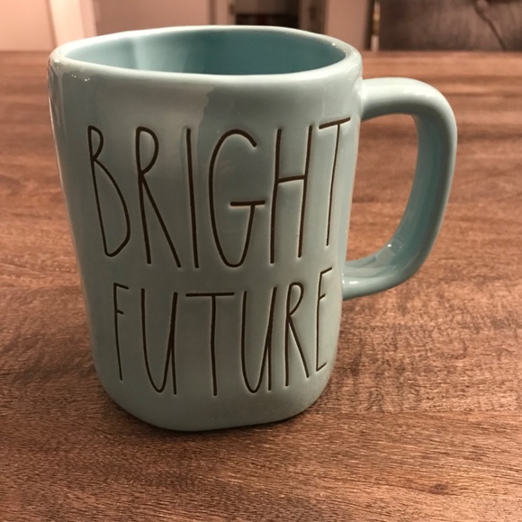 Rae Dunn pale blue BRIGHT FUTURE mug - Picture 2 of 6